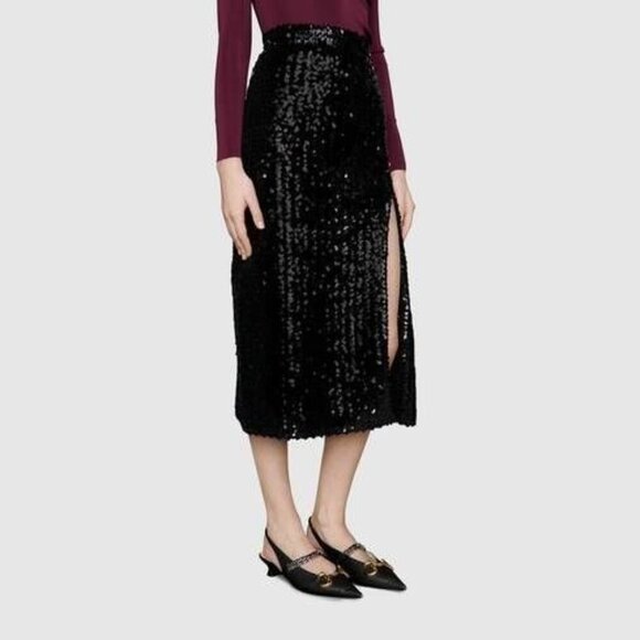 NIB Gucci Horsebit & Chain Leather Patent Pumps Size 36 - Picture 2 of 11